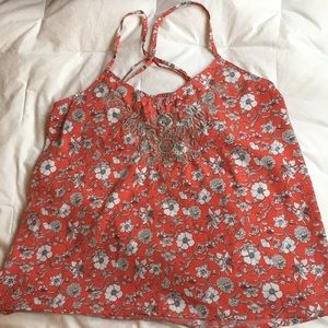 Set of 2 boho Hollister adj strap tanks